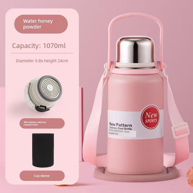 Stainless Steel 316 Large Capacity Vacuum Cup for Male and Female Students Good-looking Tea Cup Portable Car Outdoor Kettle