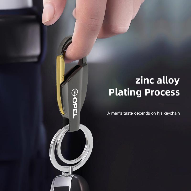 Car Zinc Alloy Key Ring Customize Emblem Keychain For Opel Astra Insignia Vivaro Corsa Mokka Zafira Vectra OPC Vauxhall Meriva