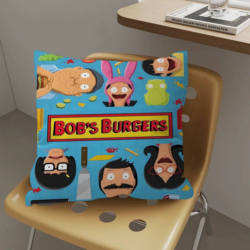 

Cartoon B-Bobs B-Burgers Pillow Gifts Home Office Furnishings Bedroom Sofa Car Cushion Cover case 45x45cm 30cmx30cm