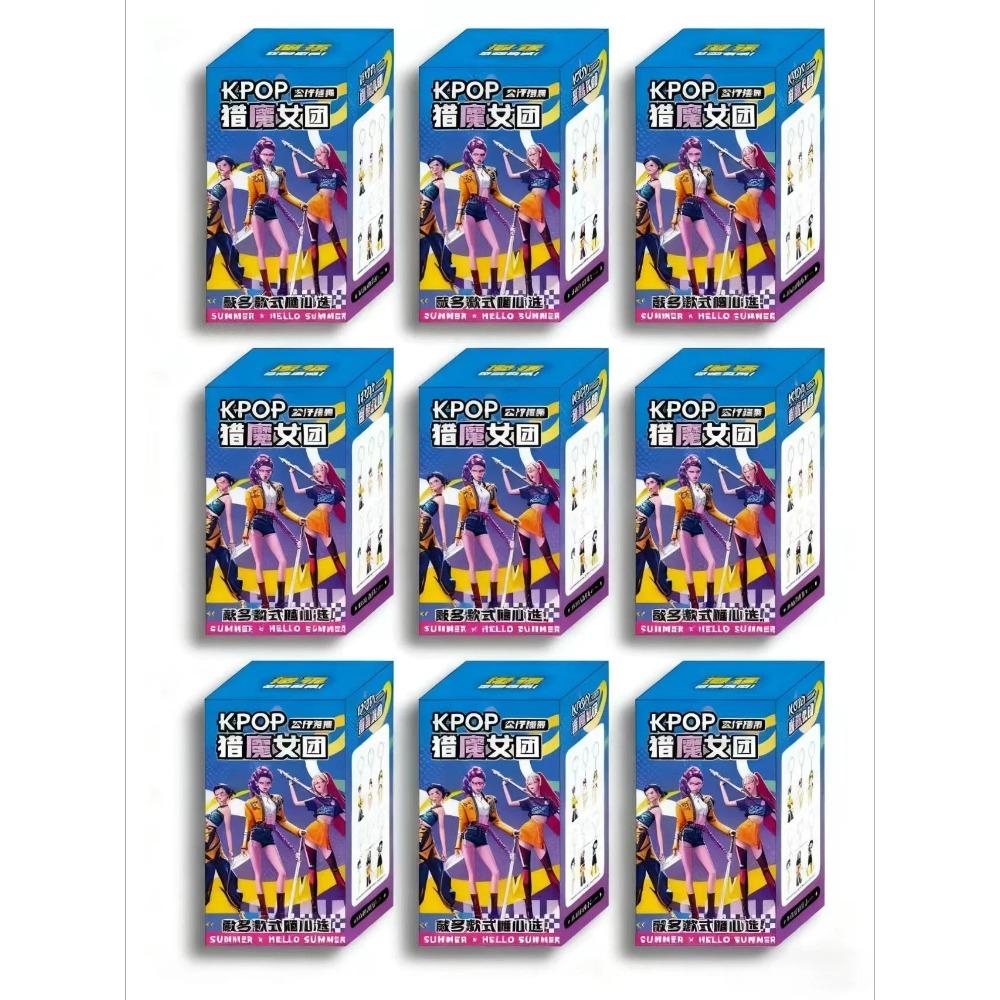 bestseller 24Pcs Random Blind Box Anime  Demon Hunters Girl Group RUMI MIRA ZOEY Figure Action Pvc Models Toy Ornaments Gifts