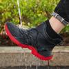 Men's outdoor fashion casual rain boots thick anti slip waterproof high top wear-resistant comfortable work velvet chef shoes