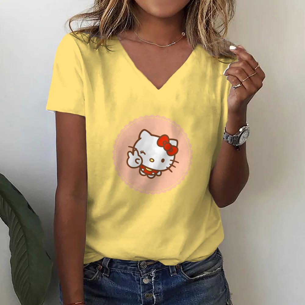 New T Shirts Fashion Disney Mickey Minnie Mouse Print T-shirt Women Trend Female Tops Cute Tees Colorful Streetwear T-shirts