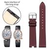 Concave shape watch strap genuine leather For original Breguet REINE DE NAPLES 8918 8967 8928 8908 8958 cowhide watchband women