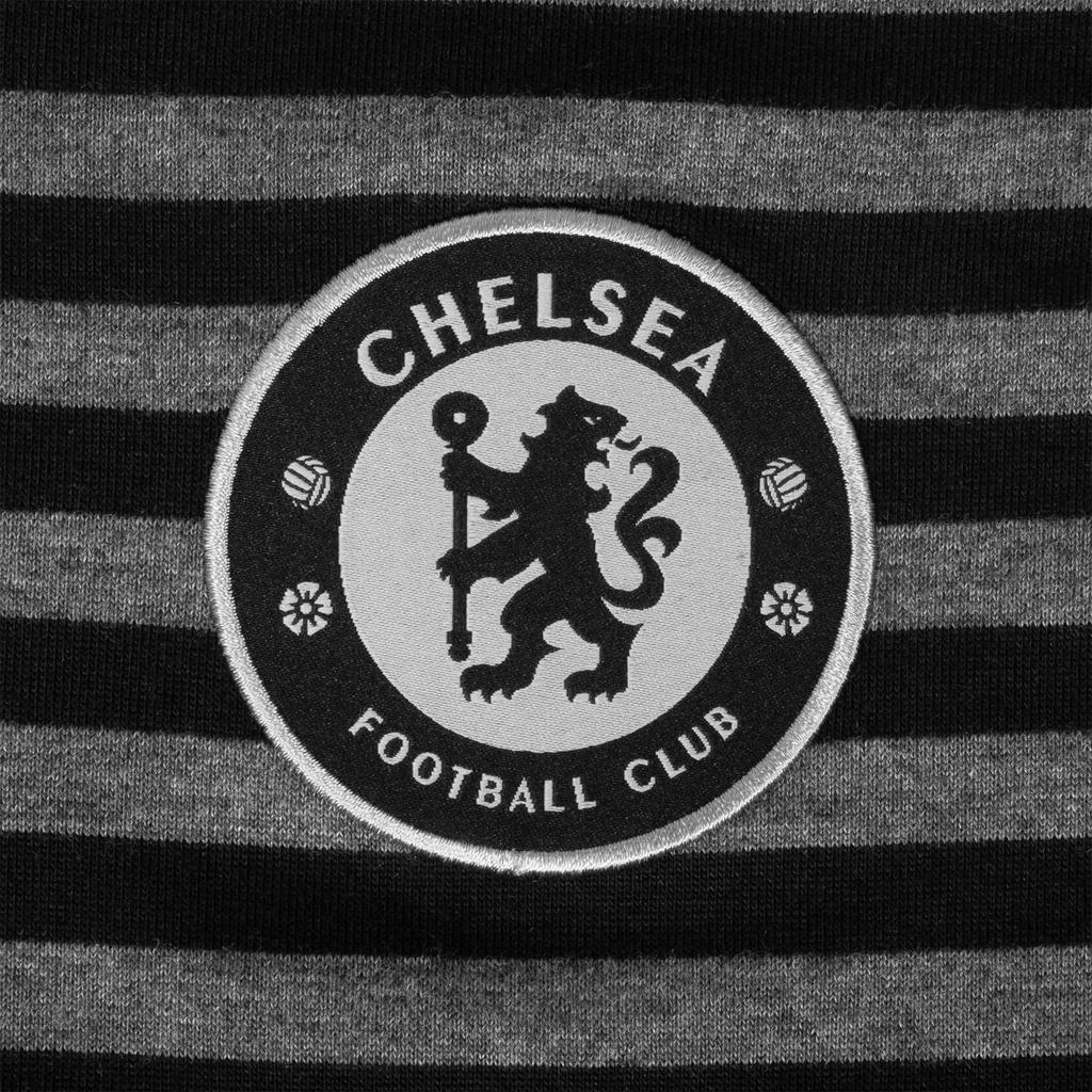 Chelsea FC Men's Striped Polo Shirt