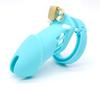 New Male Silicone Chastity Device Cock Cage Sex Toys With 5 Penis Ring Adult Belt Brass Lock Standard/Short Cage A122/A235