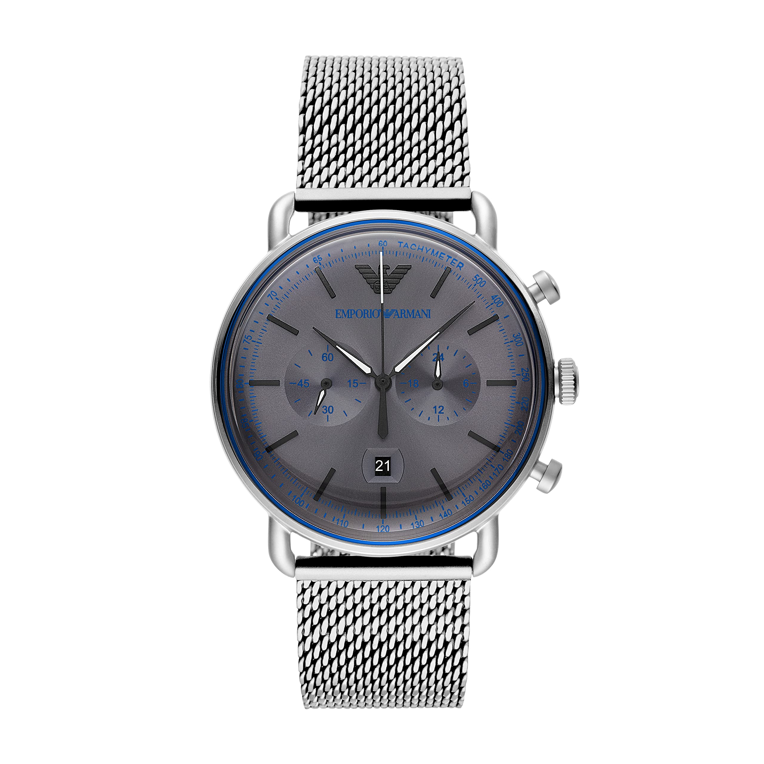 

Emporio Armani AVIATOR AR11383 Silver Officially Imported Men s Watch,