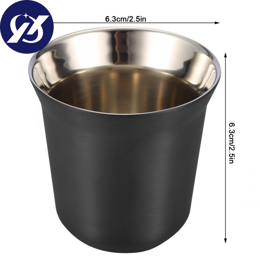 85ML Reusable Coffee Mug Double Wall Stainless Steel Tea Coffee Cup Whiskey Milk Mugs Outdoor Cup