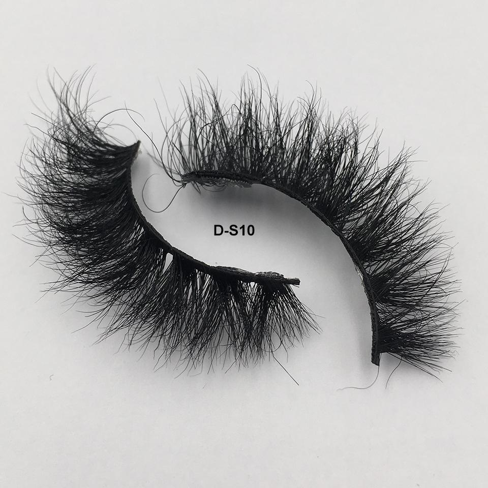 RED SIREN Wimpern Dick Flauschig Nerz Wimpern Tierversuchsfrei Kurz Natürlich Handgemacht Falsche Wimpern Make-up Nerz Wimpern