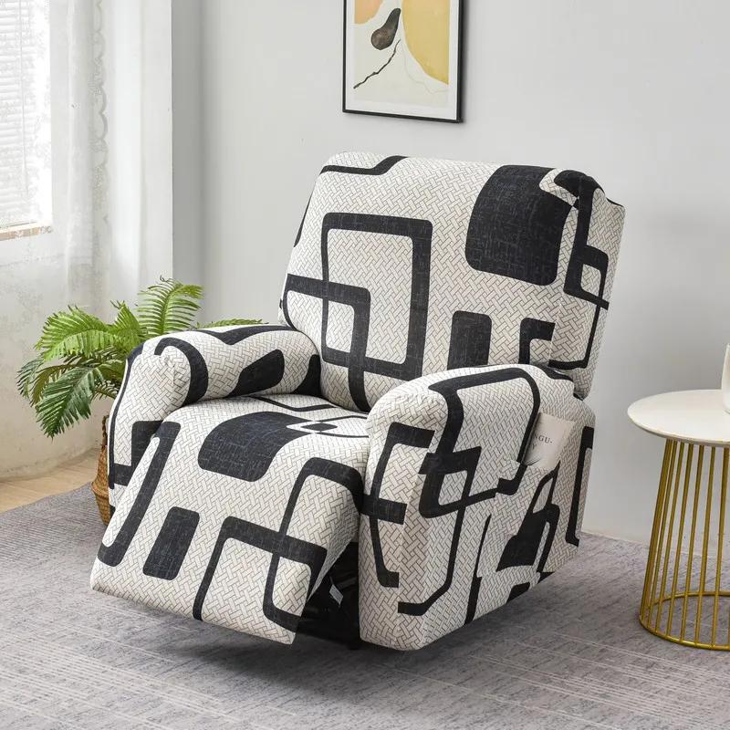 Elastic Single Sofa Cover Stretch Chair Cover for Recliner Chair Slipcover for Living Room Recliner Protector with Protector