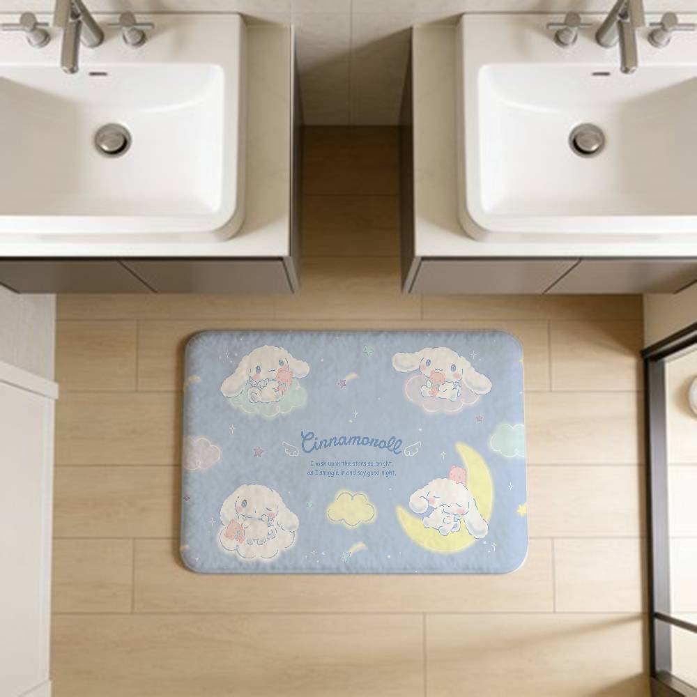CUTE C-Cinnamoroll CARTOON Door Mat Nordic Style Bedroom Living Room Doormat Home Balcony Anti-Slip Alfombra