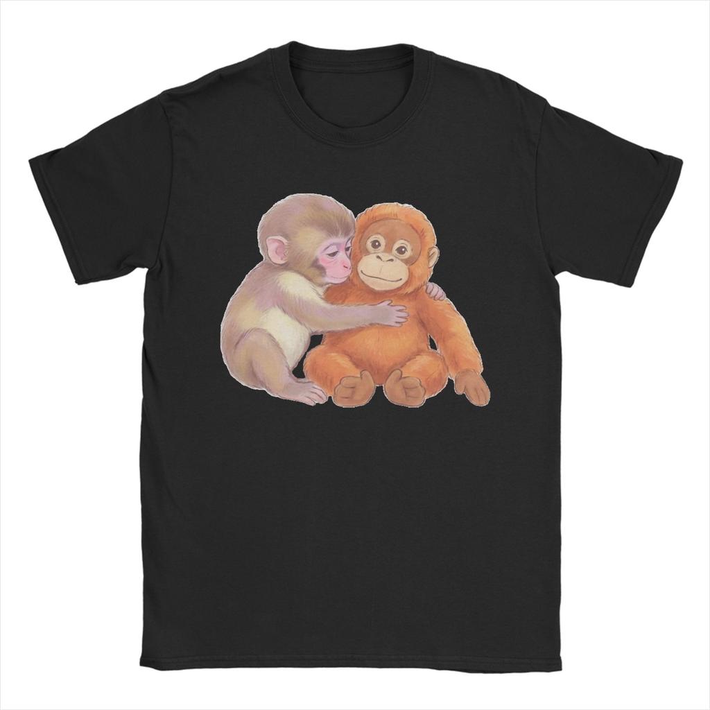 Punch Monkey Abandoned Baby Monkey for Unisex Women T Shirt Creative Tee Shirt Short Sleeve TShirts Cotton XL XL XL Tops