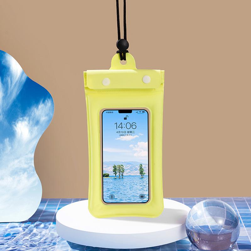

Надувная трехслойная герметичная водонепроницаемая сумка для мобильного телефона на липучке Трехкратная подушка безопасности Надувная водонепроницаемая сумка для мобильного телефона Uniform size жёлтый