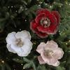 18CM Christmas Glitter Flower Simulation Christmas Tree Decorations  Hotel Office Decor