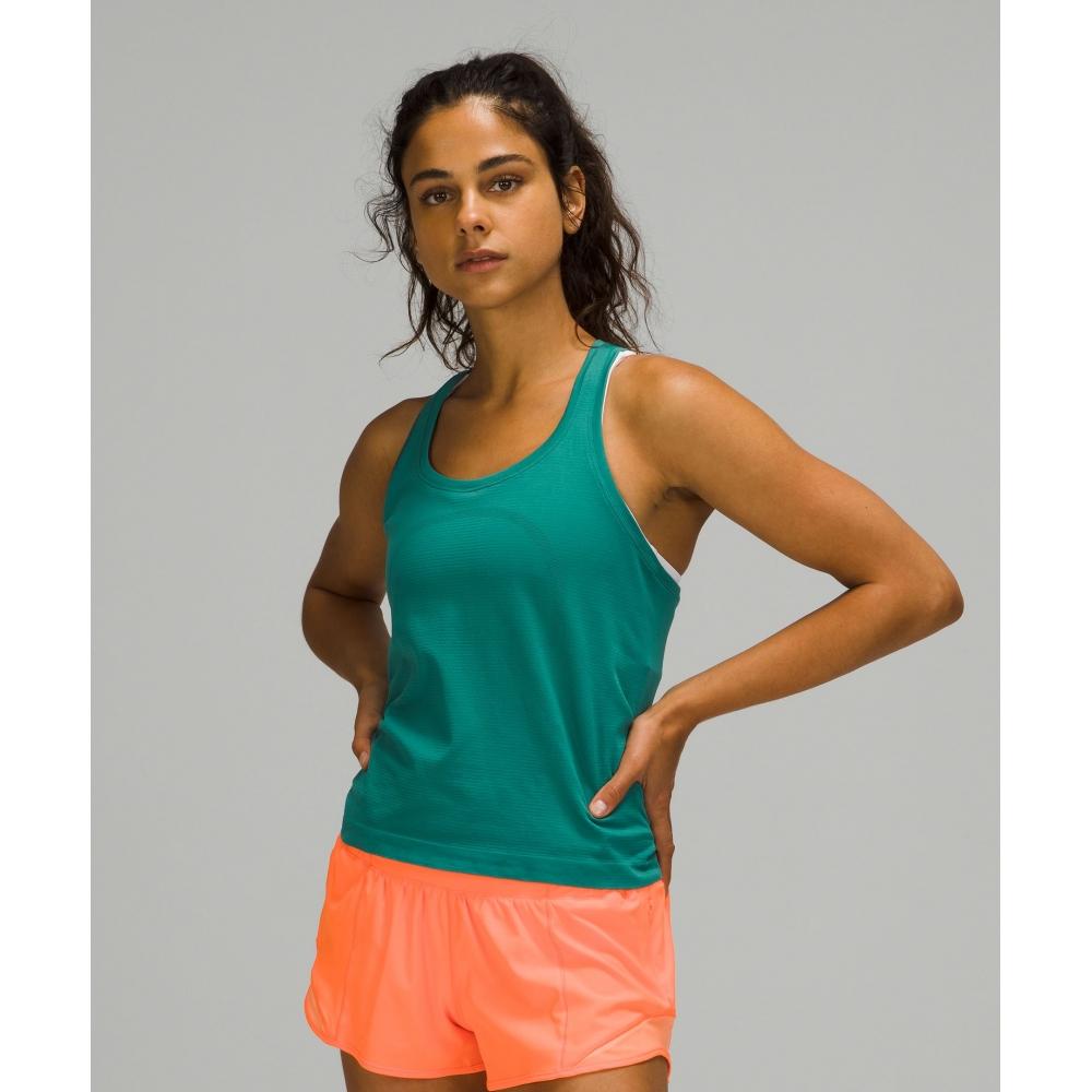 

Lululemon Swiftly Tech Racerback Tank Top 2.0 Waist Length Teal Lagoon Teal Lagoon 0