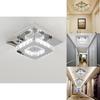 Elegant Square Crystal Led Ceiling Light Modern Minimalist Design For Living Room
