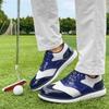 Scarpe da Golf da Uomo Professionali con Tacchetti Impermeabili Microfibra Anti-Collisione Punta Scarpe Sportive da Competizione Esterna Scarpe da Golf da Uomo