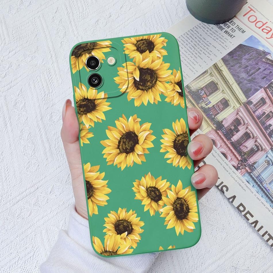 Case For Samsung A03 Core A03S Painted Soft Liquid Silicone Fashion Back Cover For Samsung Galaxy A 03 A03Core A03 S Funda Coque