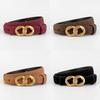 Genuine Twolayer Leather Belt For Women With Pin Buckle And Versatile Fashion Accessory
