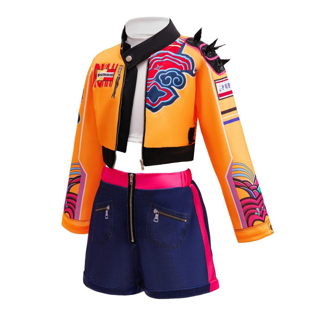 Set Costum Cosplay Echipa Vânătorilor de Demoni Stil Rumi K-POP pentru Fete - BB24