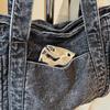 New women's mother bag large capacity denim fashion shoulder portable messenger bag casual women's bag