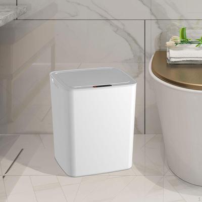 Trash Can Garbage with Lid Space Saving Touchless 14L Capacity Bathroom Intelligent