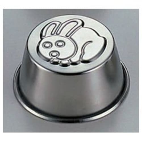 

Shimotori Corporation Pudding Cup, Bunny Design, 18-8 Stainless Steel, Made in Japan, 453