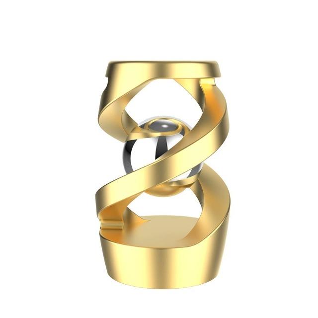 Metall Hängender Schwebender Kreisel Magnetische Levitation Spinner Kinetische Schreibtischdekoration Anti-Schwerkraft Rotierendes Fidget Spielzeug Büro Zuhause