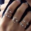 Europe And The United States 5-piece Diamond Set Ring Retro Wedding Festival