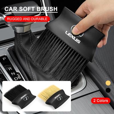 1PCS Car Dedusting Brush Air Outlet Cleaning Brush For Lexus LC IS350 ES300 GS350 CT200h GX460 LX570 RX500h ES Fsport LX NX RX