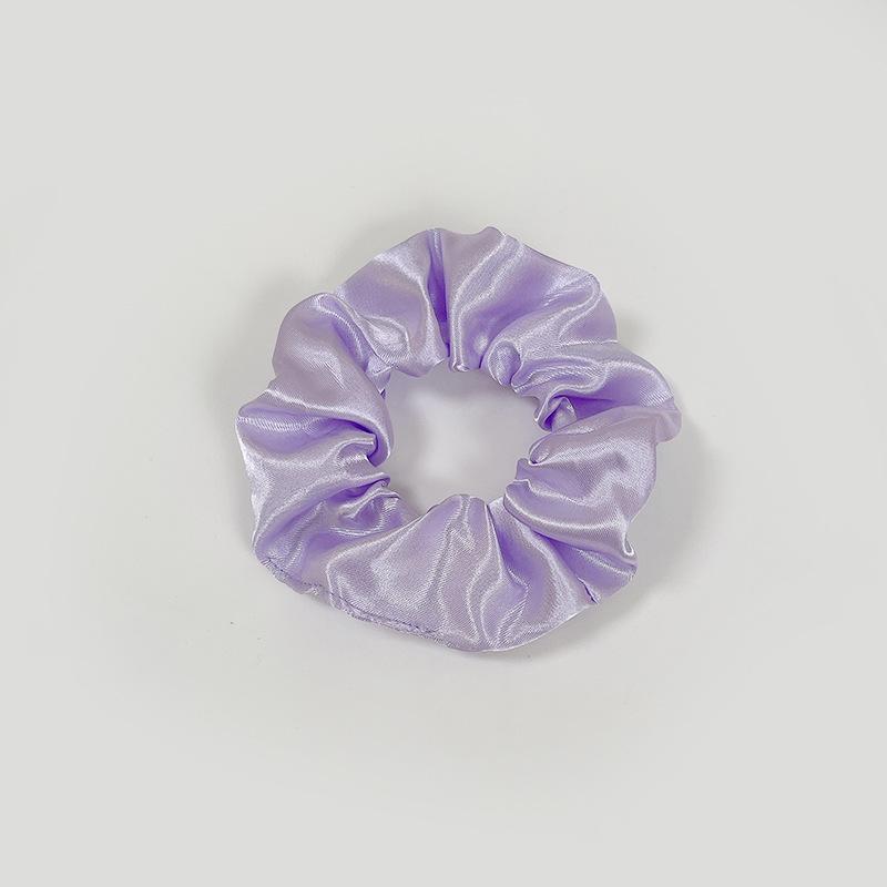 European-American Satin Pleated Hair Tie - French Minimalist Design