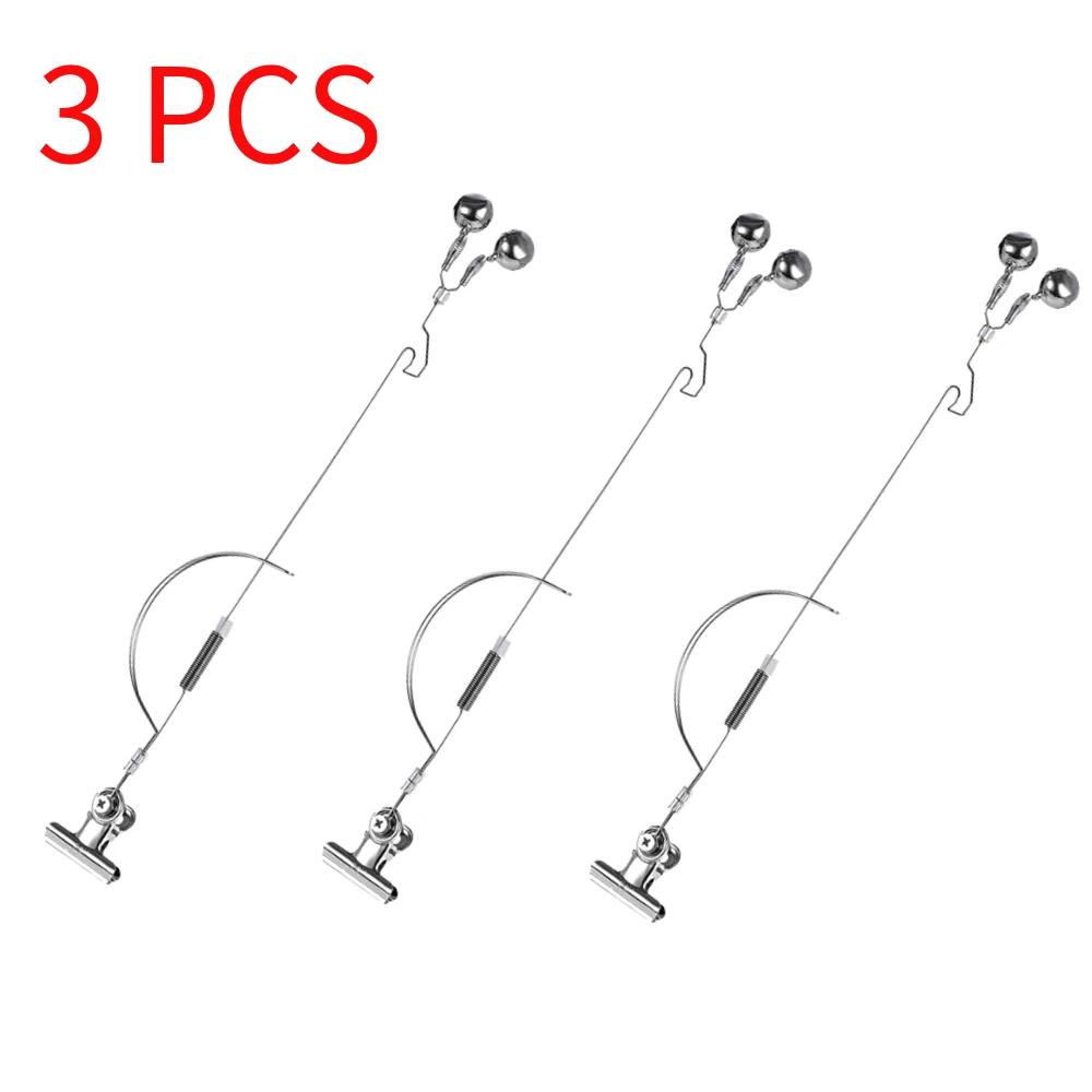 1-10 PCS Fishing Bell Bite Alarms Stainless Fishing Rod Bite Bait Alarm Carp Tackle Anti-corrosion Anti-rust Fishing  Equipments
