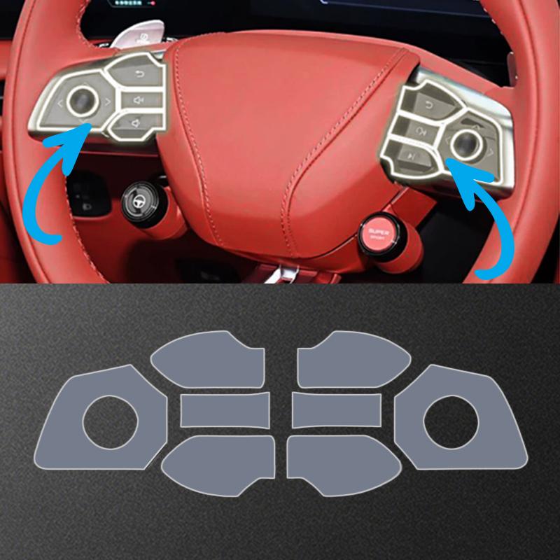 For MG Cyberster 2024-2026 Central Control Screen Steering Wheel Reading Lamp Screen Display Panel TPU Film