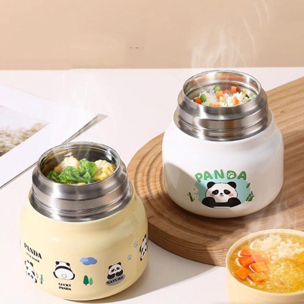 Stainless Steel Stainless Steel Panda Stew Cup Large Capacity Insulated Pot  Student