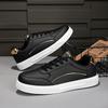 Large size casual shoes men's new low-top men's board shoes leather shoes couple trend sports fashion men's shoes