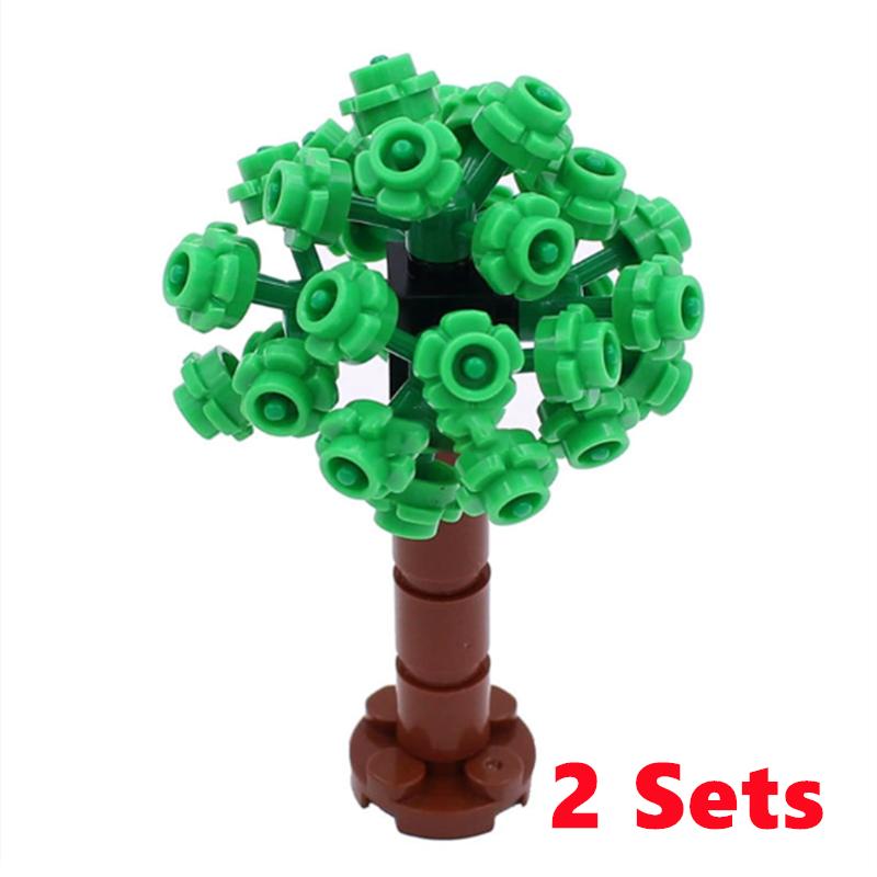 City Trees Building Blocks MOC Coconut Tree Blocks Jungle Garden DIY Toys for Children Gifts Compatible Classic Bricks Kids Toys