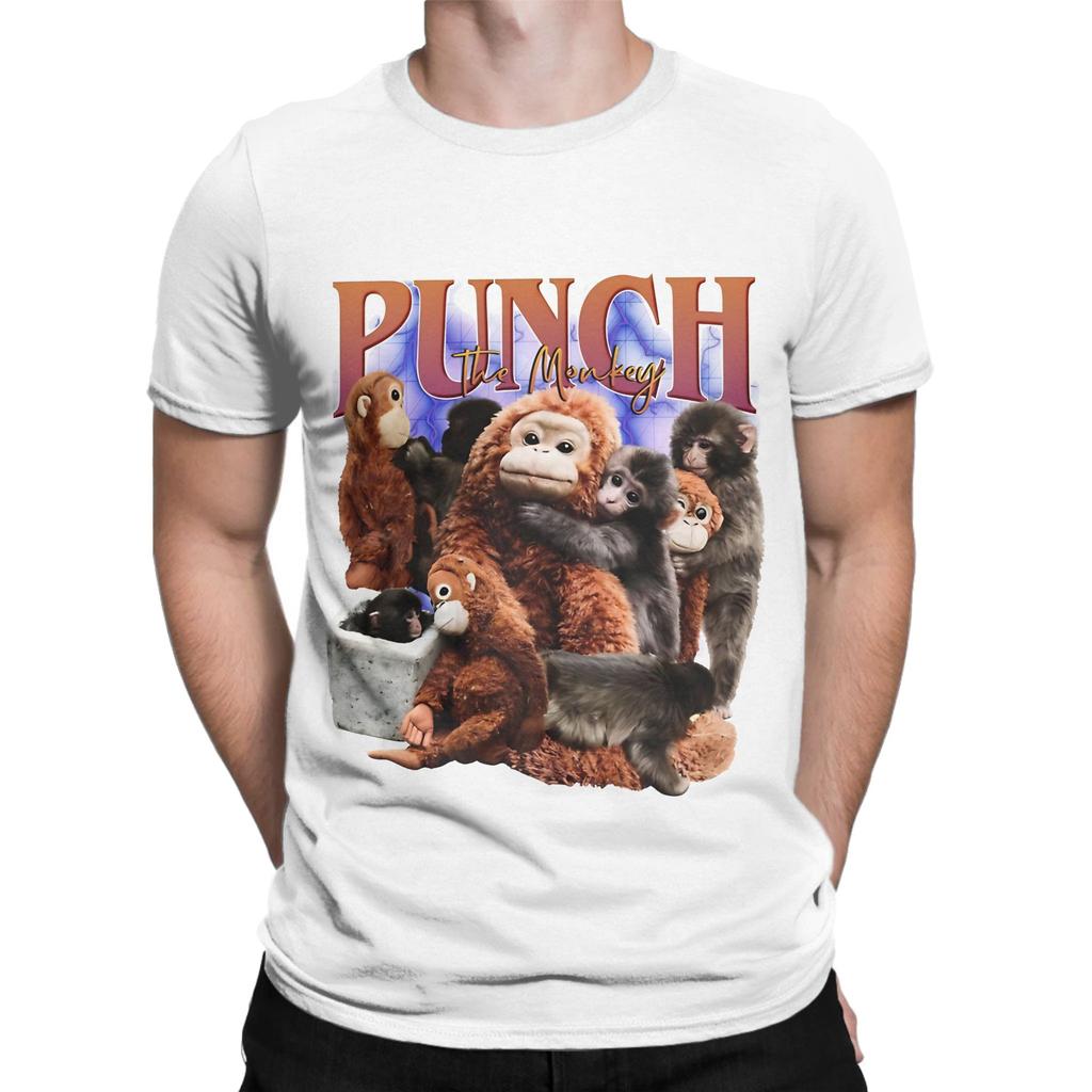 Punch The Monkey Vintage Bootleg Novelty Graphic 100 Cotton Tshirt Bib Punch The Monkey Tops Tees For Unisex