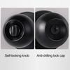 Stainless Steel Door Knob Indoor Home Office Bedroom Bathroom Silent Privacy Door Lock Matte Black Interior Door Handle Replacement