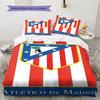 Ensemble couette et taies d'oreiller Atleti Décoration de maison Cadeau d'anniversaire (1 housse de couette + 2 taies d'oreiller, sans garniture.)