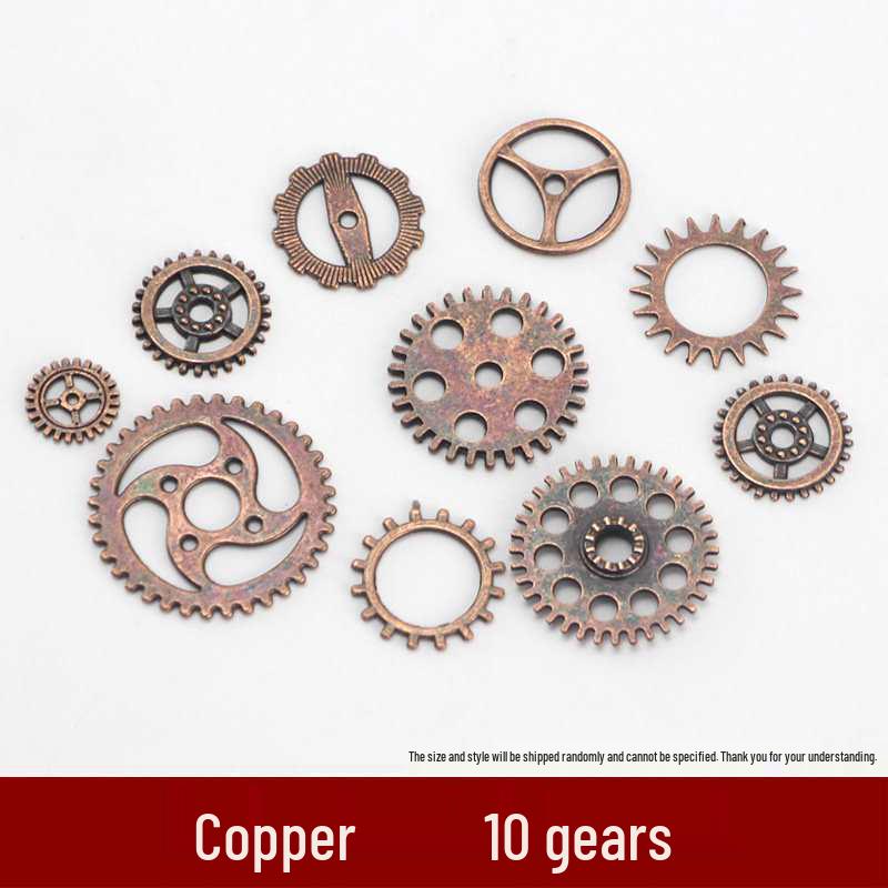 Mixed Color Metal Sawtooth Gear Ornament Epoxy Resin DIY Kit
