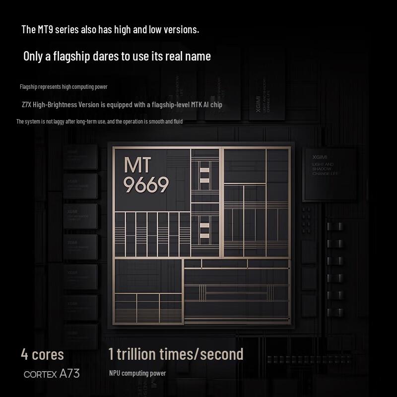 XGIMI Z7X Pro High-Brightness 1080P Home Projector with Portable Stand (CN version)