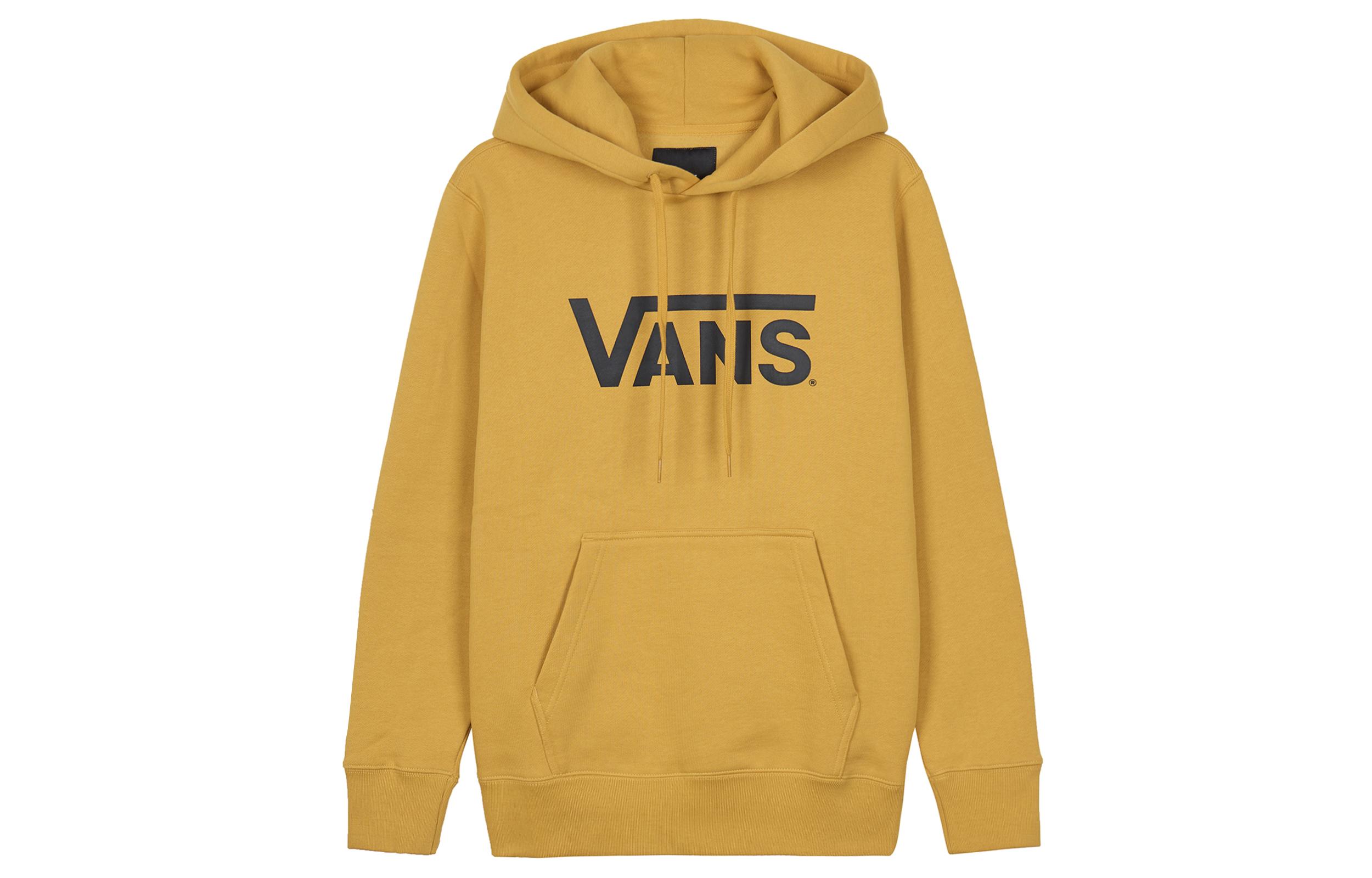 Vans Fleece Lined Hooded Pullover Long Sleeved American Sweatshirt Unisex Yellow VN0A3TXI50X S