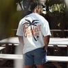 Barbell Brigade PALM TREE TEE Muskel Fitness Freizeit T-Shirt Sommer Herren Athleisure Trainingsshirts Fitnessstudio Sport Unisex Shirt Tops