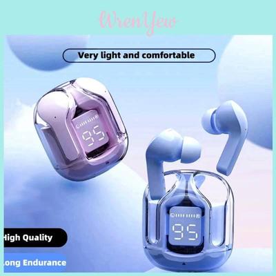 Transparent Wireless In-ear Air31 Tws Earbuds With Noise Cancelling And Led Display For Sports White
