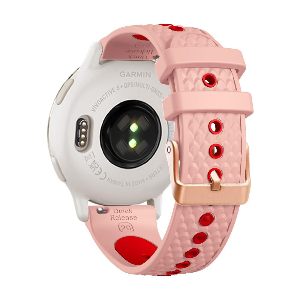 

20mm Silicone Strap For Garmin Forerunner 570 42mm 165 55 245 645 Vivoactive 6 5 3 Venu 2 Plus Sq 2 Bracelet universal Watchband 20MM