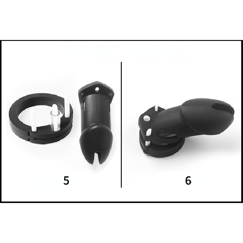 7 Colors Silicone Male Chastity Device Cock Cage Sex Toys With 5 Penis Ring Prevent Breaking Free Standard Short Cages Sex