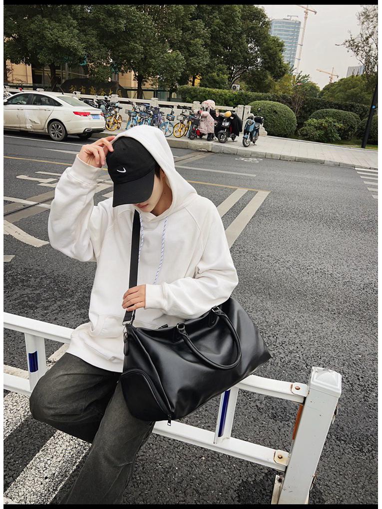 Ruiying Retro Vodotěsná Unisex Cestovní Taška z PU Kůže - Velká Kapacita, Zavazadlo do Posilovny a Letadla