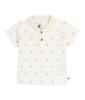 Petit Bateau Short Sleeve Polo Shirt Size 24 86cm A0EGY, Off-White/Red, Months,