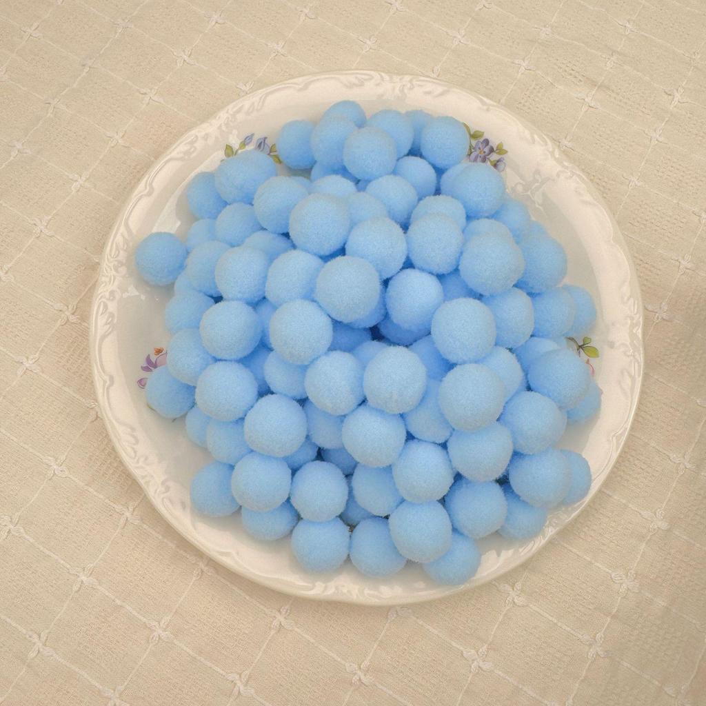 In Stock: High Elasticity Fluffy Polyester Hairball for DIY Handmade Clothing Accessories