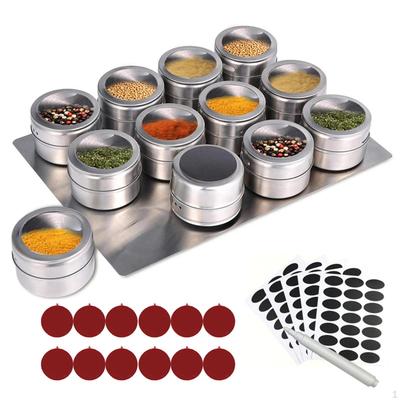 Spice Steel Containers Organizers Multipurpose Storage Tins with Lids
