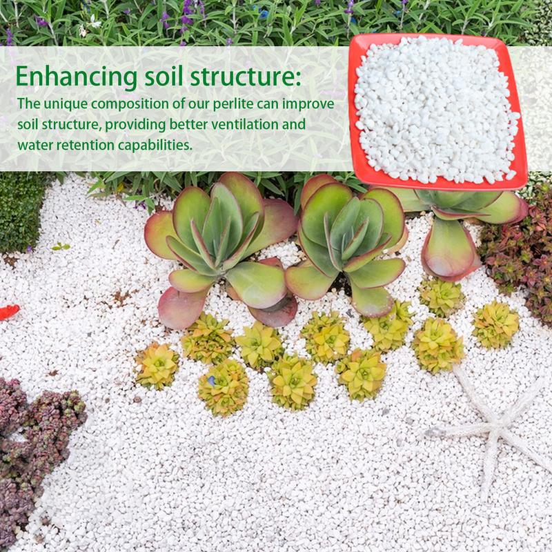 Perlite Bulk for Gardening Horticultural Potting Soil Indoor Plant Perlite Insulation Hydroponics Plant Starting Landscaping